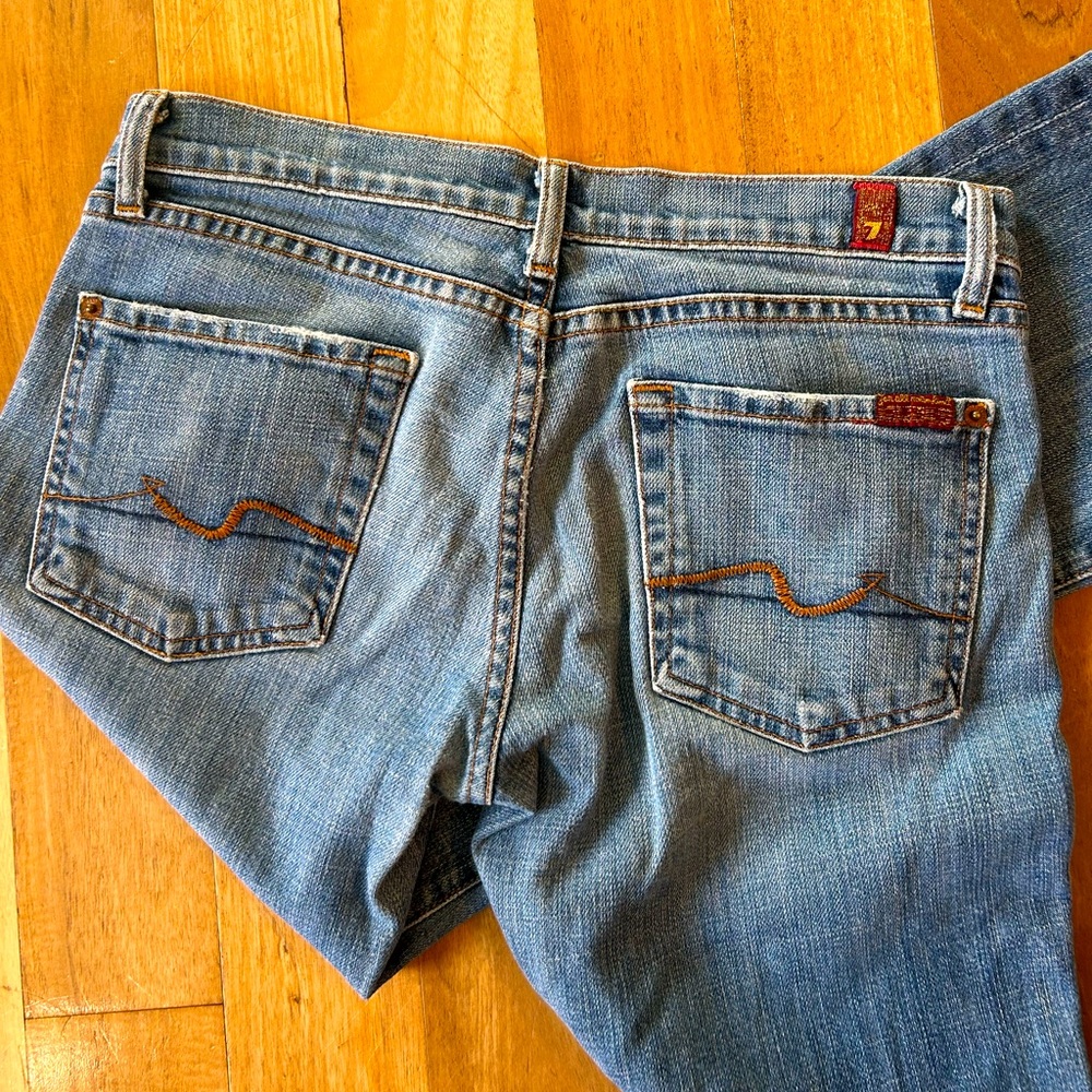 7 For All Mankind Bootcut Jeans Medium Wash Size 27